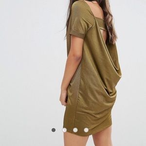 Misguided Cowl Back T-Shirt Dress